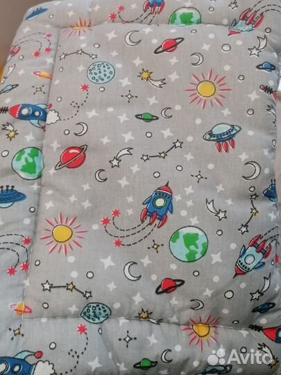 Комплект в коляску подушка матрас одеяло