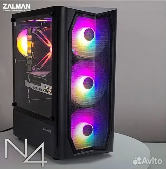 NEW корпус Zalman N4 Rev1, 6Fan RGB сетка и стекло
