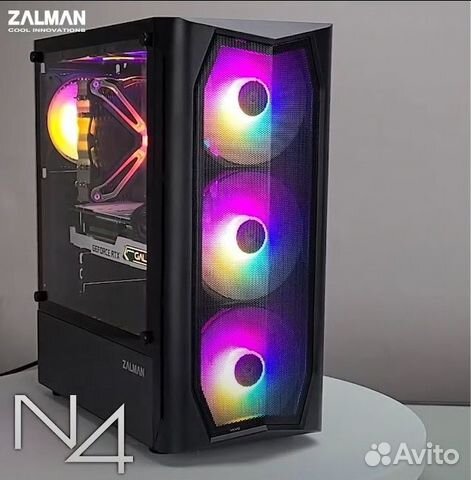 NEW корпус Zalman N4 Rev1, 6Fan RGB сетка и стекло