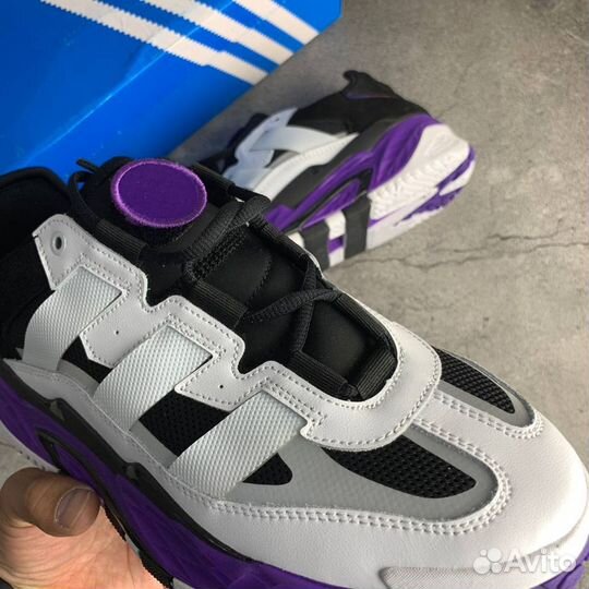 Кроссовки Adidas Niteball White Purple (36-45)