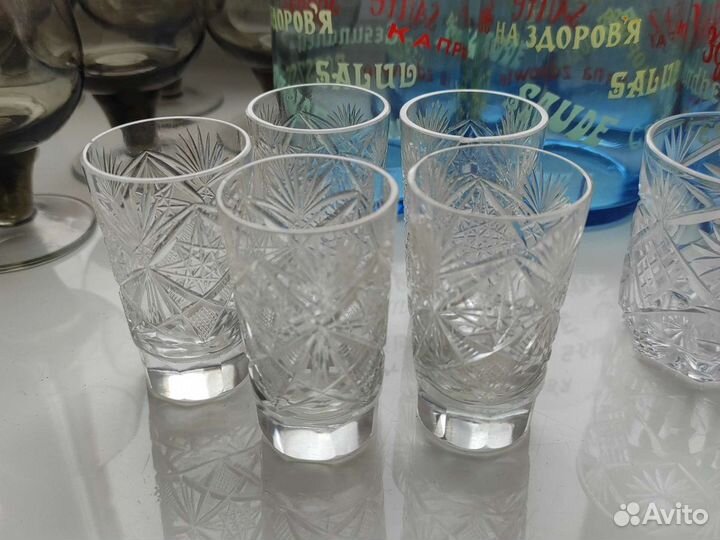 Рюмки бокалы фужеры стопки хрусталь