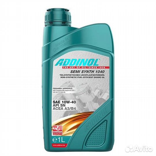 10w-40 addinol Semi Synth 1л