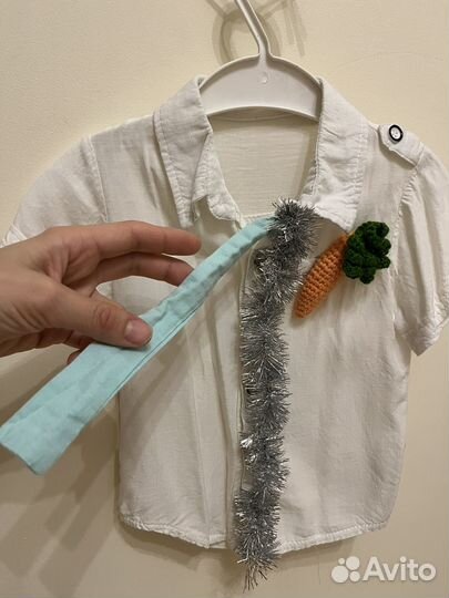 Рубашка костюм мальчика зайчика 1,5-2г