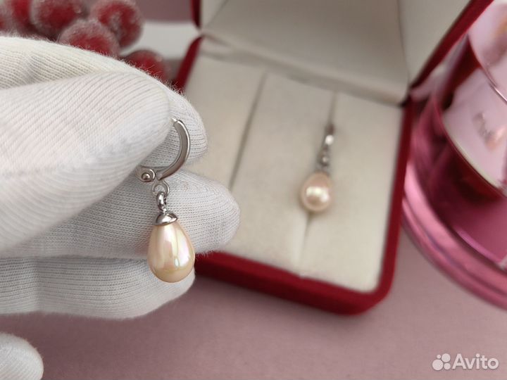 Серьги с жемчугом 