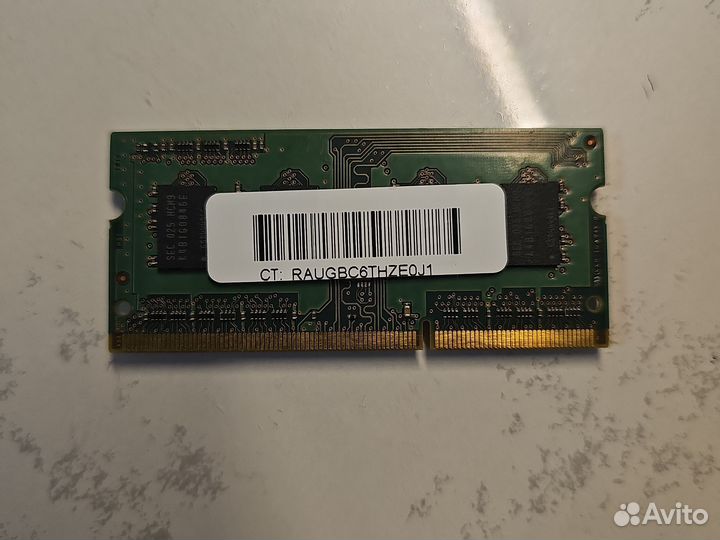Оперативная память Samsung sodimm DDR3 1Gb