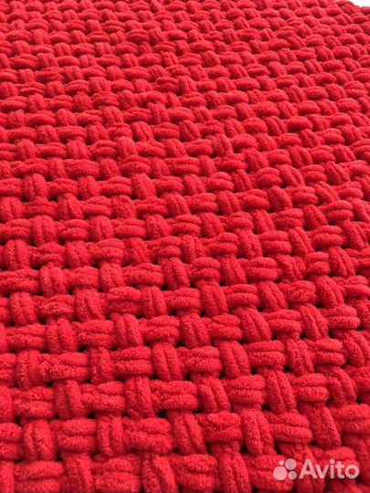 Плюшевый плед ручной работы