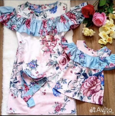 Платья мама дочь фемели лук