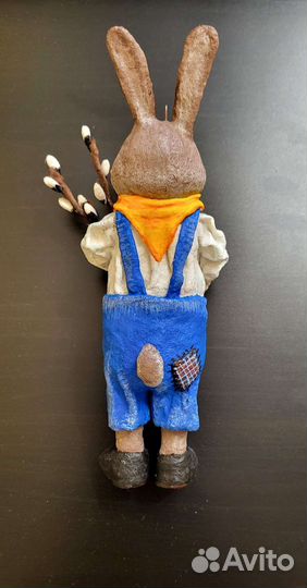 Кролик пасхальный ватная игрушка