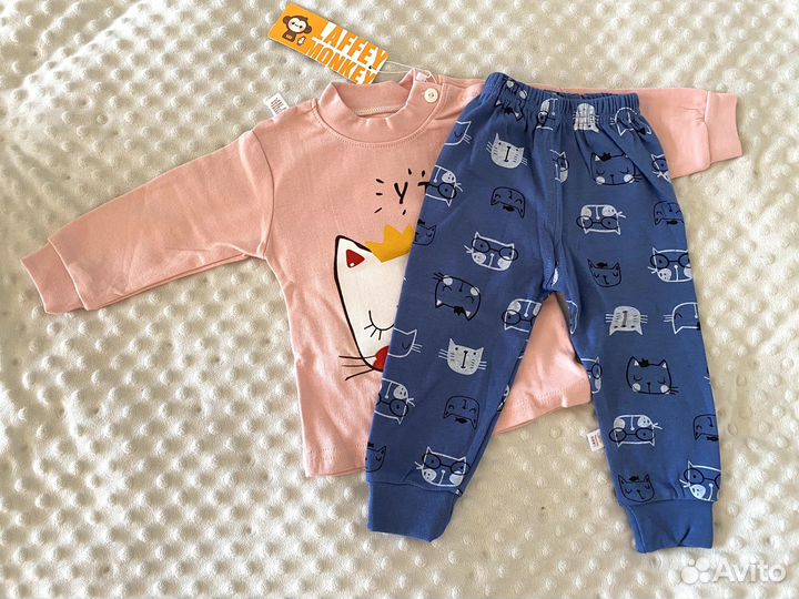 Новая детская пижама для девочки 86