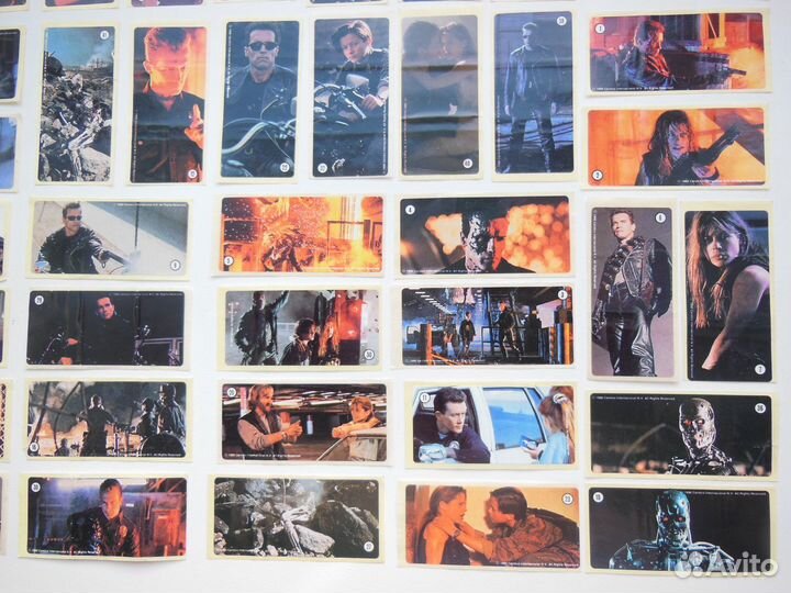 Вкладыши - наклейки из жвачки - терминатор