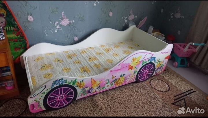 Детская кроватка машинка бу