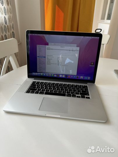 Macbook Pro 15 2015 i7-2.8/16гб/2 видеокарты