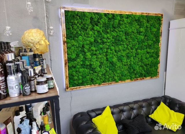 Стабилизированный мох, панно