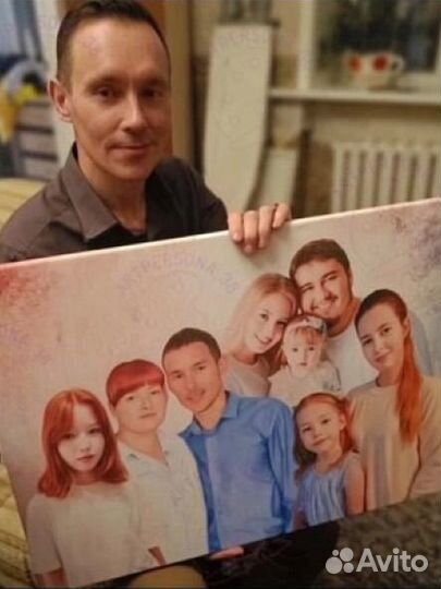 Портрет на холсте по фото/ Картина на заказ