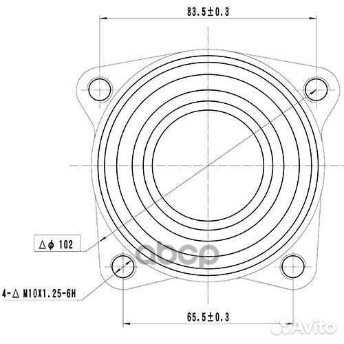 Ступица передняя перед лев Z89240R Zikmar