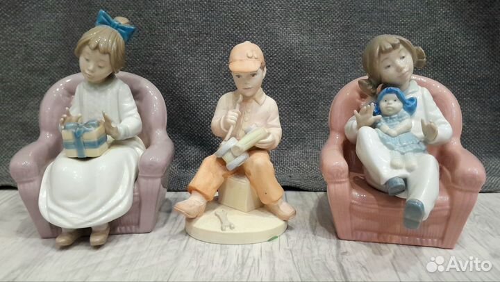 Фарфор статуэтки Coalport и nao by lladro