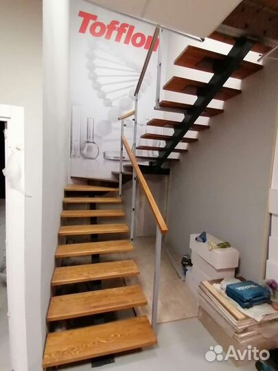 Лестница на металлокаркасе