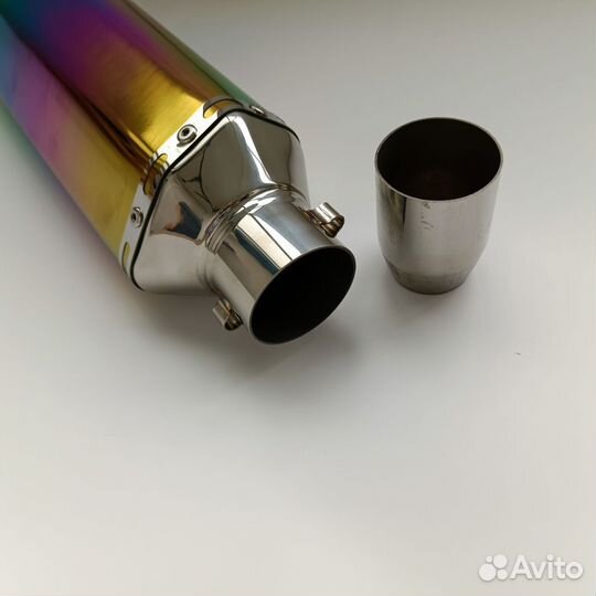 Глушитель Akrapovic прямоток на мотоцикл, питбайк