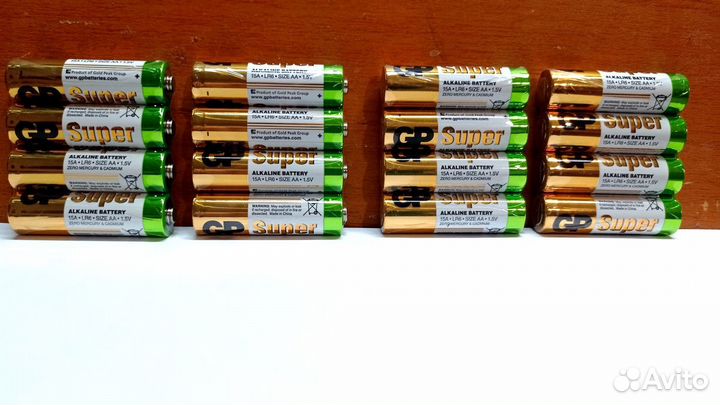 Батарeйки AA GP Super alkaline