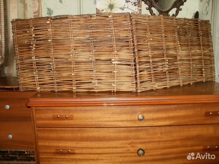 Декоративный плетень из натуральной лозы