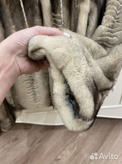 Шуба норковая с капюшоном 42 44