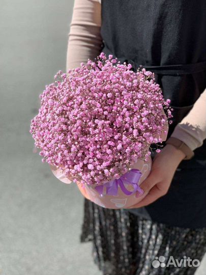 Букет. Цветы. Гипсофила