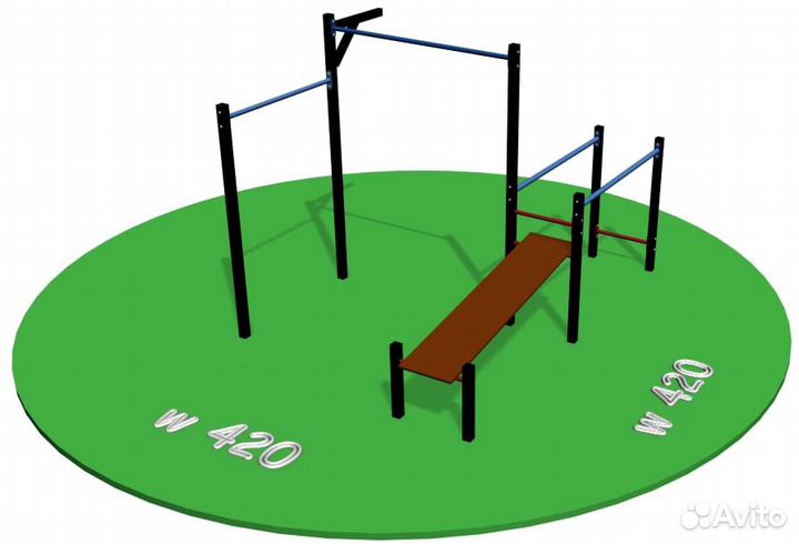 Спортивная площадка турник брусья