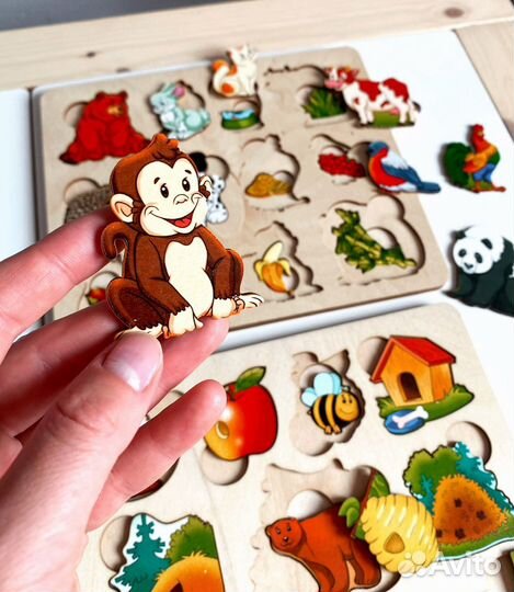 Развивающие деревянные игрушки