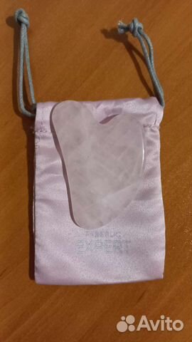 Скребок гуаша розовый кварц