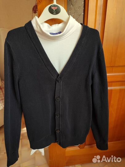 Кардиган+водолазка 146 р