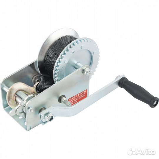 Лебедка Matrix 0,8т шестеренчатая ленточная/522715