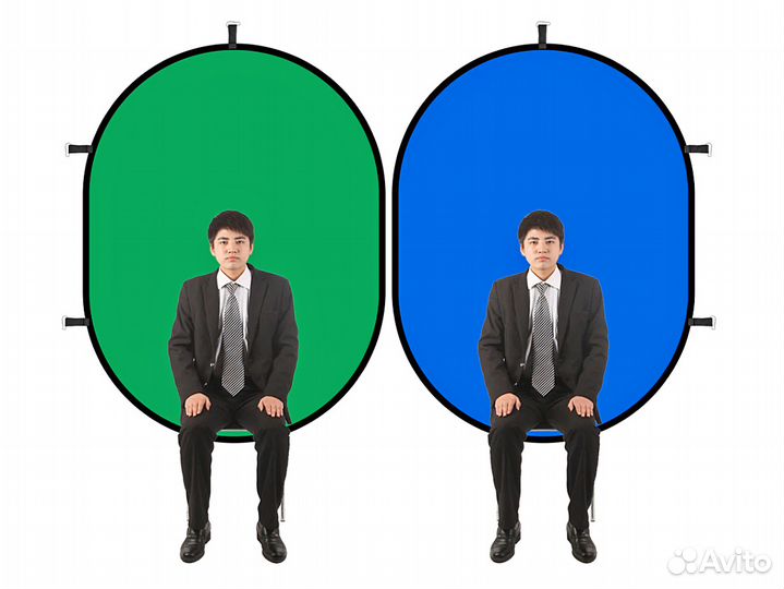 Складной Фон Хромакей 100х150 /180x210 / 240x240см