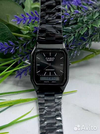 Черные часы Casio Quartz