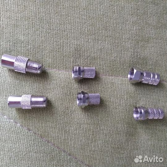 Переходник антенный, штекер, 9шт