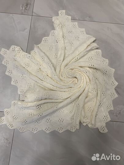 Плед детский вязаный