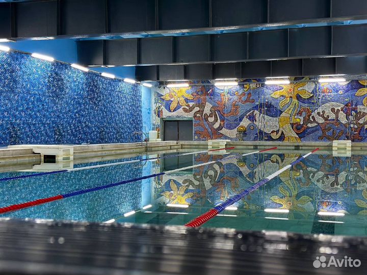 Год утро в бассейне