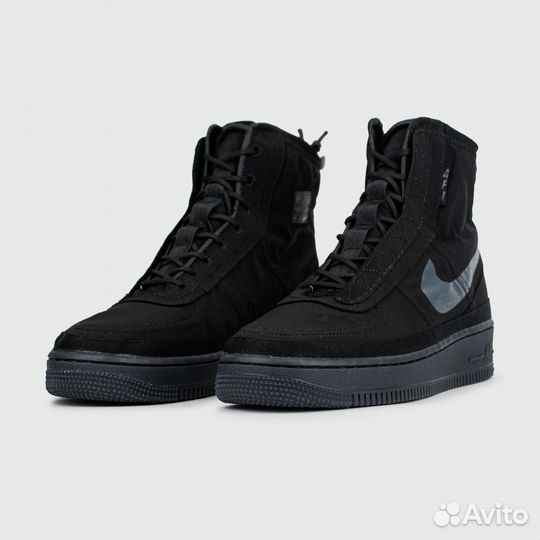 Кроссовки Nike Air Force 1 Shell Black Wmns