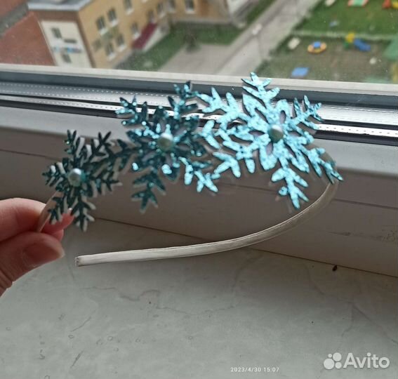 Ободок снежинка