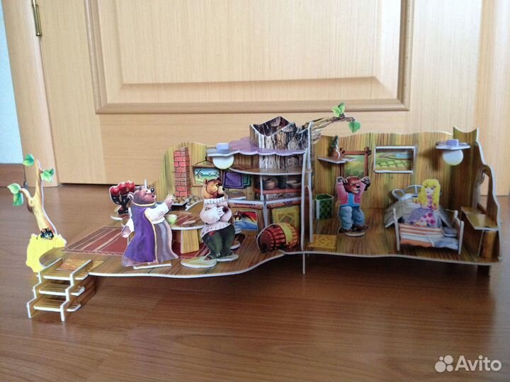 Пазлы 3D Три медведя 127 деталей