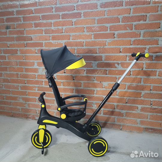Новый велосипед коляска с родительской ручкой