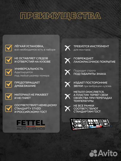 Безрамочное крепление номеров авто - на липучке