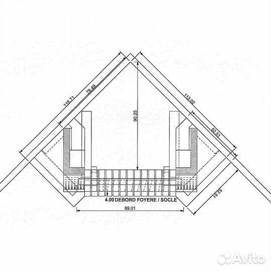 Каминная облицовка Parvelle Франция натур. камень