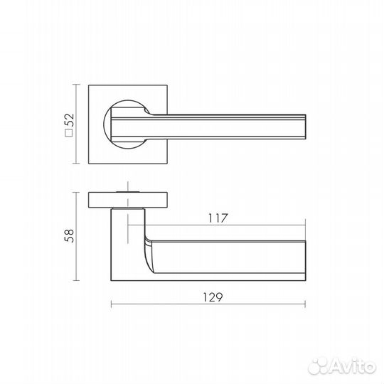 Ручка раздельная K.KM52.sample (sample KM) SSC-16