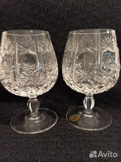 Два хрустальных коньячных бокала RCR Impero