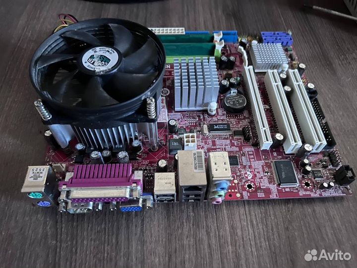 Материнская плата с процессором кулером и озу