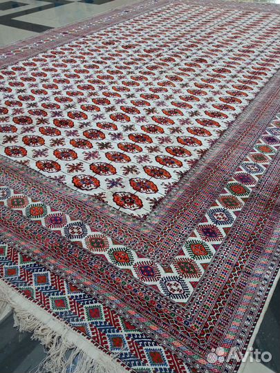 Ковер туркменский шерсть+шёлк 24 кв.м