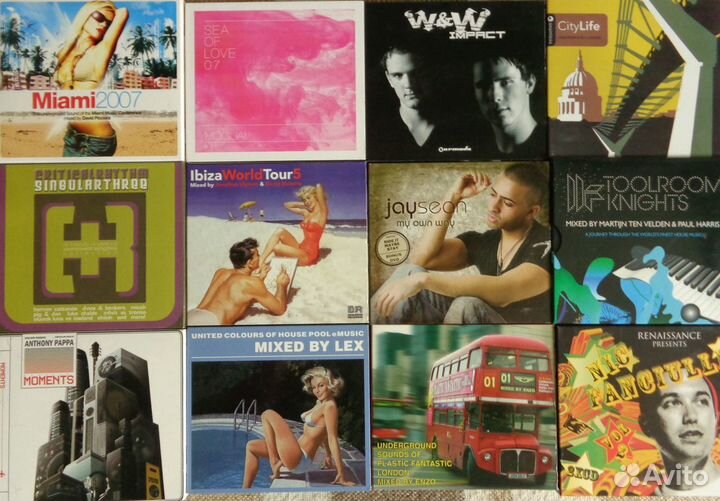 CD (лицензия) клубная музыка (хаус транс и др.)