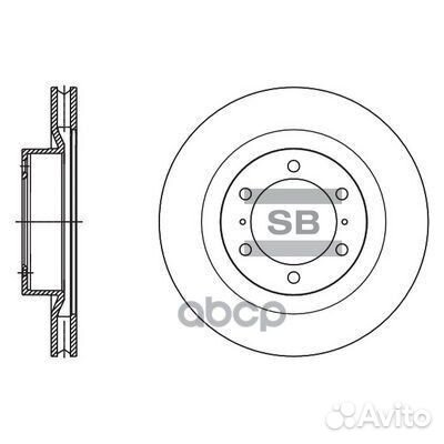 SD4090 диск тормозной передний Toyota Land Cru