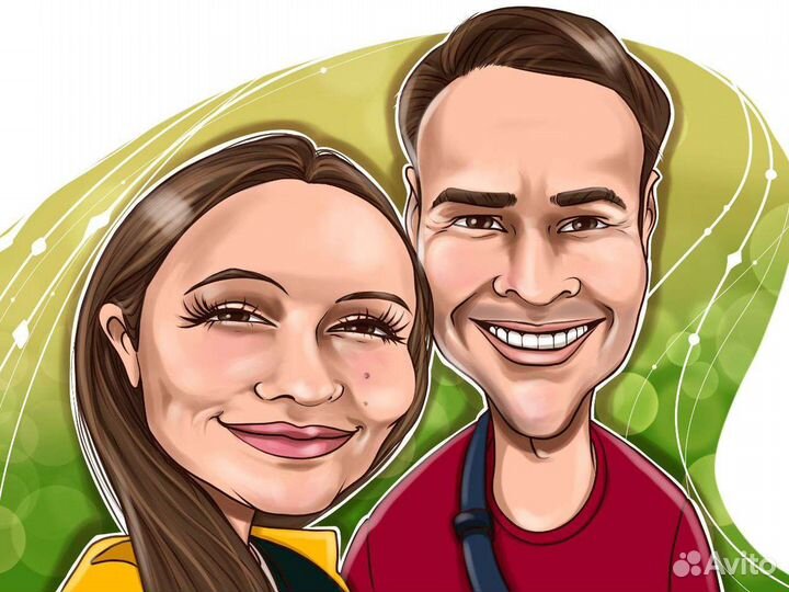 Шарж по фото и на мероприятиях