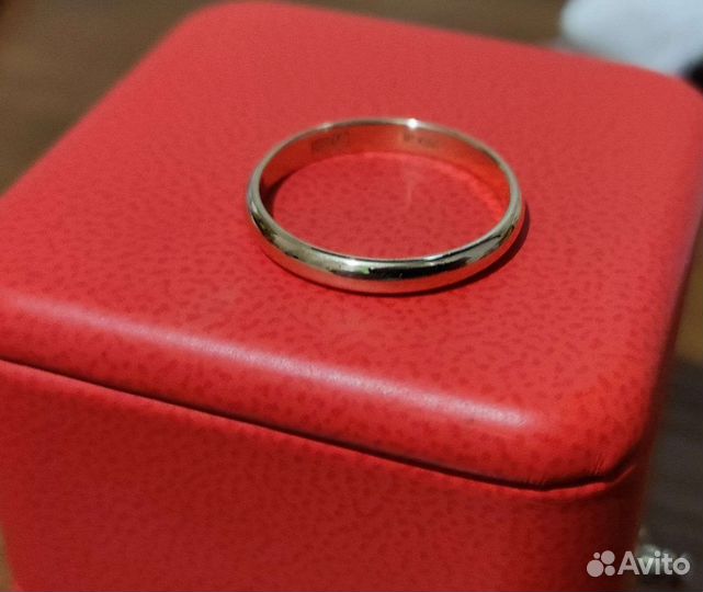 Золотое обручальное кольцо 16.5